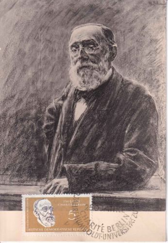 DDR - 5 Pfg. Rudolf Virchow Maximumkarte (kein Ersttag!) SST Berlin 1960