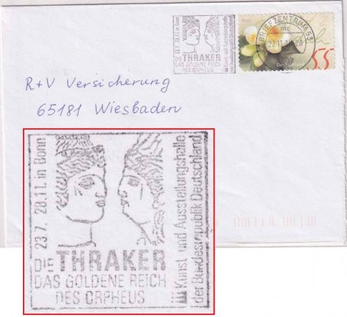 BRD - "Die Thraker/Orpheus" Masch.werbestpl. Briefzentrum 53 (Bonn) Brief 2004