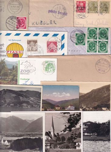 DR/All.Bes./BRD - Bad Wiessee 22 Belege/Ansichtskarten ex 1920/1980