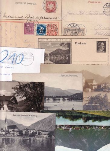 Bayern/DR/BRD - Rottach-Egern 12 Belege/Ansichtskarten ex 1900/1999