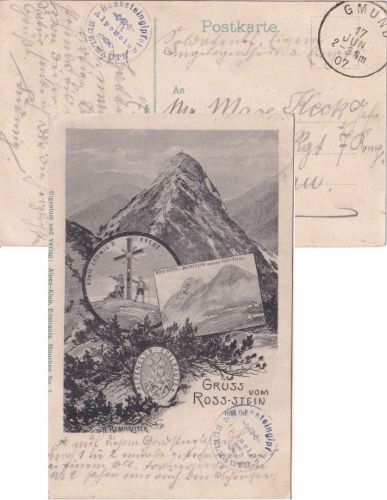 Bayern - Gmund 1907 portofreie Soldatenkarte (AK Rossstein b. Lenggries)