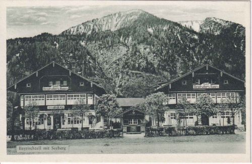 Bayern - Bayrischzell Hotel Deutsches Haus sw-AK ungelaufen ca. 1925
