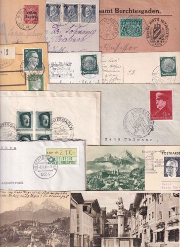 Bayern/DR/BRD - Berchtesgaden 22 Belege ca.1873/1981