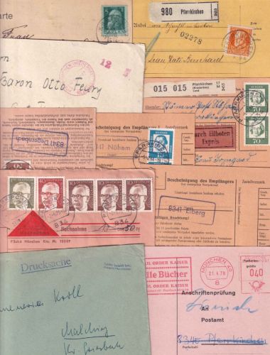 Bayern/DR/All.Bes./BRD - Pfarrkirchen 12 Belege 1913/1978