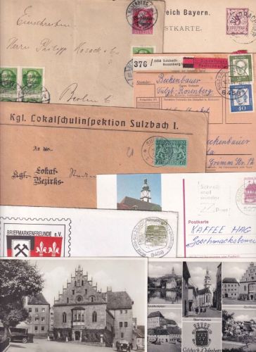 Bayern/BRD - Sulzbach-Rosenberg 9 Belege ex 1885/1986