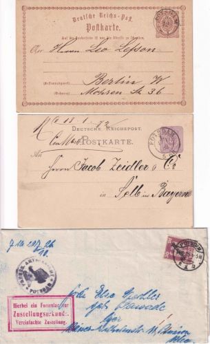 DR/All.Bes./DDR - Potsdam 13 Belege/Ansichtskarten ex 1873/1963