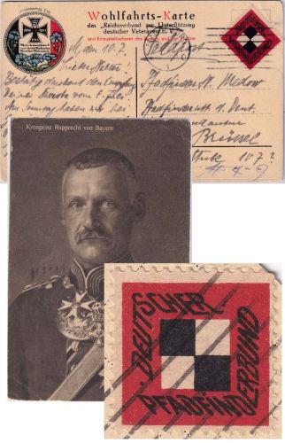 DR - Magdeburg 1917 Dt. Pfadfinderbund Feldpostkarte m. Vignette n. Brüssel