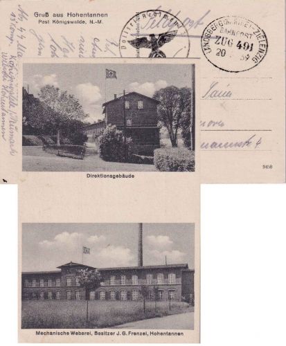 DR - XX-Polizeiregiment 2 Feldpostkarte Königswalde - Hannover 1939