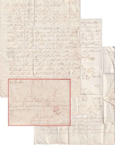 Bayern - Kempten 1795 Teilfrankobrief "Franco Lindau" n. Markt Weiler