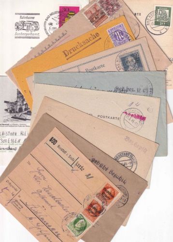 Bayern/All.Bes./BRD - Neustadt a/Saale 11 Belege ex 1920/1982