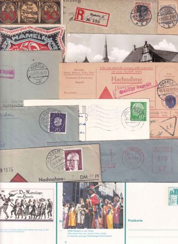 DR/All.Bes./BRD - Hameln ex 1907/1978 11 Belege + 2 Notgeldscheine