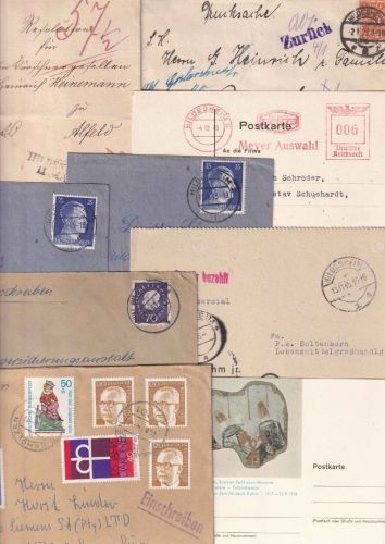 Preussen/DR/All.Bes./BRD - Hildesheim ca. 1835/1976 14 Belege