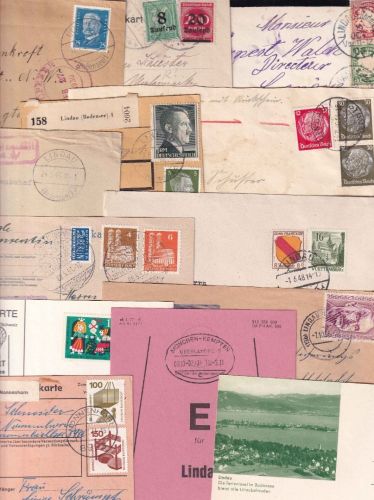 Bayern/DR/All.Bes./BRD - Lindau ex 1897/1973 38 Belege - interessantes Lot !!