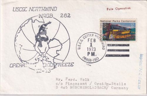 USA - USCGC Cutter Northwind WAGB 282 Deep Freeze 72-73 Brief 1973