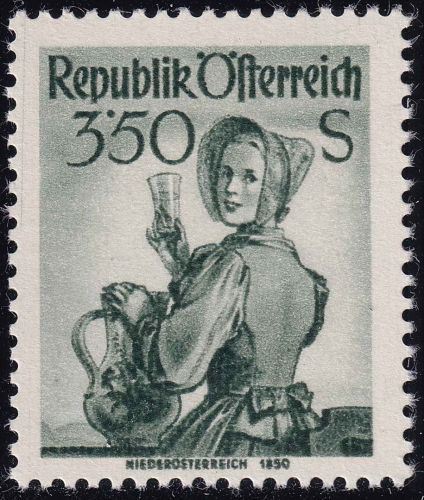 Österreich - 3,50 S. Trachten (Niederösterreich) postfrisch/MNH