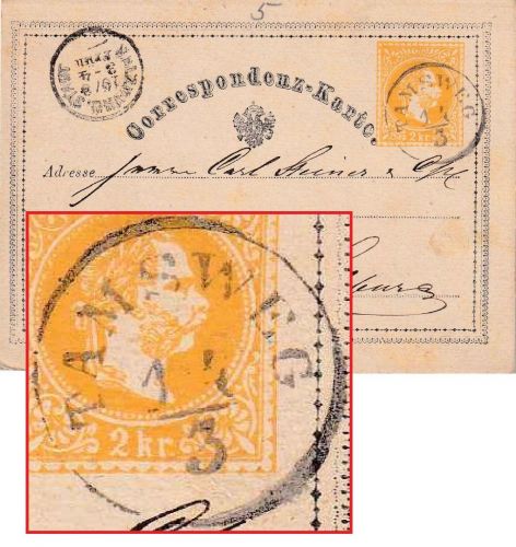 Österreich - 2 Kr. Franz-Joseph Ganzsachenkarte K1 Tamsweg 14/3 - Salzburg 1873