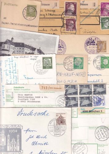 DR/BRD - Ottobeuren 10 Heimatbelege ex 1926/1984