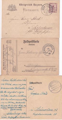 Bayern/DR/BRD - Klosterlechfeld/Lager Lechfeld 9 Heimatbelege ex 1890/1992