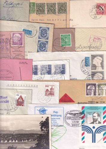 Bayern/DR/All.Bes./BRD - Schongau 20 Heimatbelege ex 1892/1996 interessantes Lot