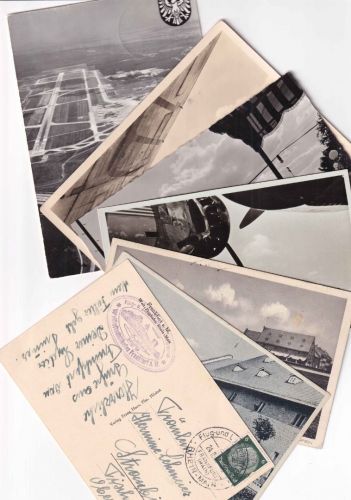 Hessen - Frankfurt a.M. Flughafen 7 sw-Ansichtskarten meist vor 1945