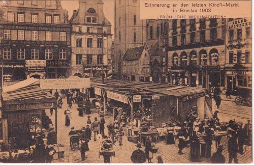 Schlesien - Breslau Kindl-Markt 1903 sw-AK ungelaufen 1905