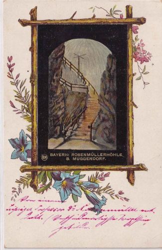 Bayern - Rosenmüllerhöhle b. Muggendorf Ansichtskarte ungelaufen ca. 1900