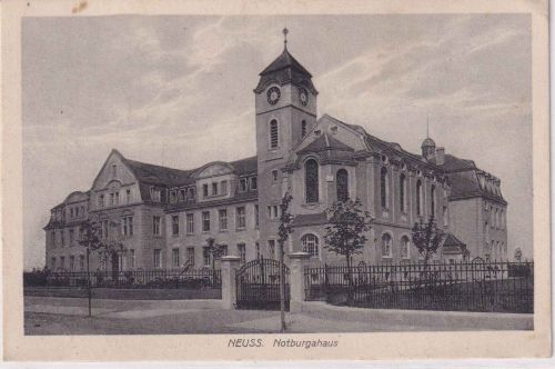 NRW - Neuss Notburgahaus (Reservelazarett) sw-AK/Feldpost 1917