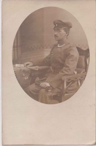 Bayern - Uffz. Meisel bay. R.I.R. 21 sw-Foto-AK/Feldpost n. Seussen 1917