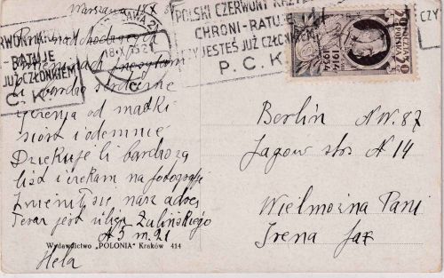 Polen - 30 Gr. 20. Jahrestag Polnische Legion Karte Warschau - Berlin 1935