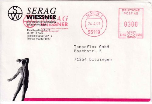 BRD - Naila 2001 300 C. AFS Wiessner Medizinprodukte Brief (Vds.) 51-500g