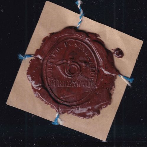 Bayern - Dürrenwaid K. Bayer. Postagentur Wachssiegel (Briefausschnitt) ca. 1900