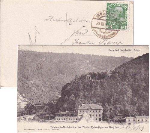 Österreich - Innsbruck Tiroler Landes-Jahrhundertfeier SST/Sonderkarte 1909