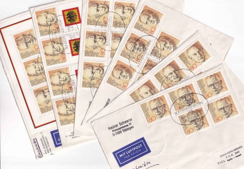 BRD - Bundespräsidenten Marken ex Block/Mehrfachfrankaturen/FDC 1982 RRR!