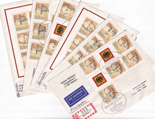 BRD - Bundespräsidenten Marken ex Block/Mehrfachfrankaturen/FDC 1982 RRR!