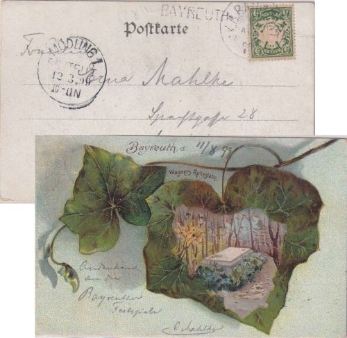 Bayern - Bayreuth Neuenmarkt I Bahnpost K1 Übernahme Bayreuth Karte 1899