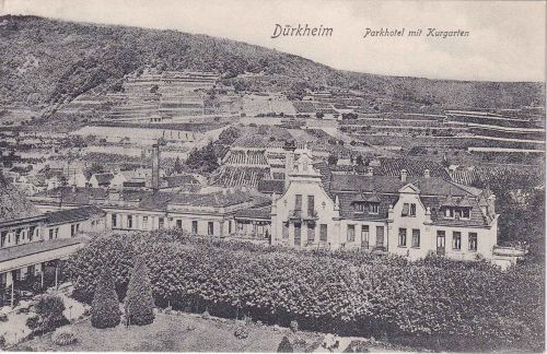 Bayern - Bad Dürkheim Parkhotel sw-AK Bahnpost 1907