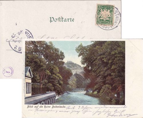 Bayern - Kissingen III Schweinfurt C.B. Bahnpost-K1 AK Bad Kissingen 1903