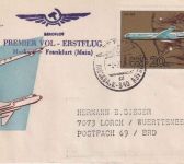 UdSSR - Aeroflot Erstflug Moskau/Frankfurt a.M. Schmuckkuvert 1972