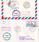 Spanien/DDR - Aeroflot Erstflug Madrid/Berlin Ost + retour 2 Flugpostbelege 1982