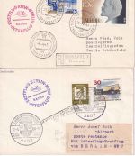 UdSSR/BRD - Interflug Erstflug Berlin/Kiew + retour 2 Luftpostbelege 1966