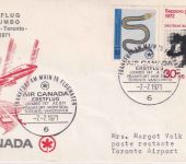BRD - Air Canada Erstflug Frankfurt/Toronto Schmuckkuvert 1971