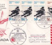 BRD - Air Canada Erstflug Frankfurt/Vancouver Schmuckkuvert/Einschreiben 1971
