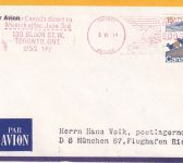 Canada - Air Canada Erstflug Toronto/München Luftpostbrief 1971