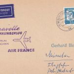 BRD - Air France Caravelle Eröffnungsflug Berlin/München Luftpostkarte 1961