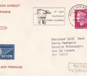 Frankreich - Air France Caravelle Erstflug Berlin/Paris franz. Feldpost ! 1969