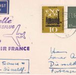 BRD - Air France Caravelle Eröffnungsflug Berlin/Düsseldorf Luftpostkarte 1961