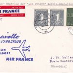 BRD - Air France Caravelle Eröffnungsflug Berlin/Düsseldorf Lupo-Drucksache 1961