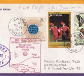 Jamaika - Air Jamaica Erstflug Kingston/Frankfurt a.M. 1975