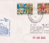 Sri Lanka - Air Lanka Erstflug Colombo/Berlin-Schönefeld Luftpostbrief 1991