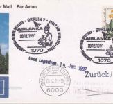 BRD - Air Lanka Erstflug Berlin/Frankfurt a.M. Luftpostbrief 1991